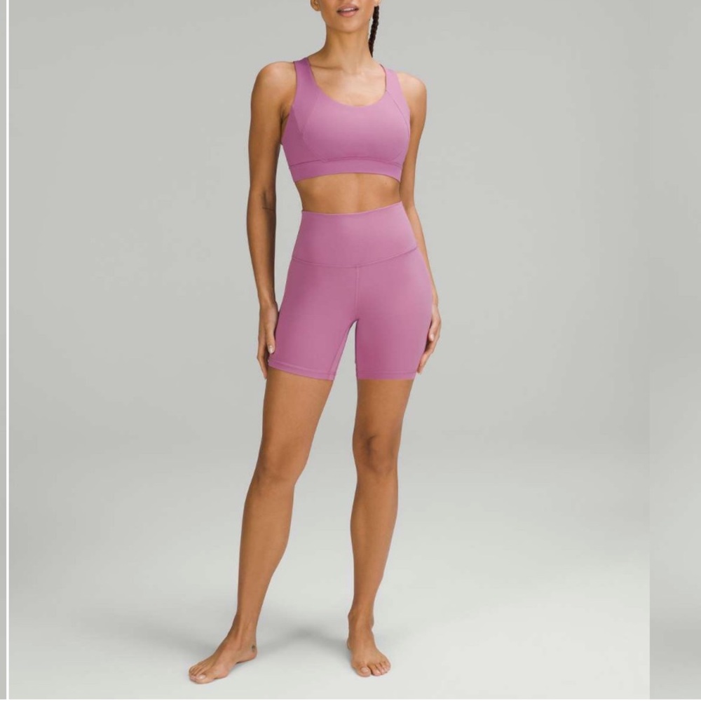 lululemon athletica Mauve Pink High-Rise Bike Shorts